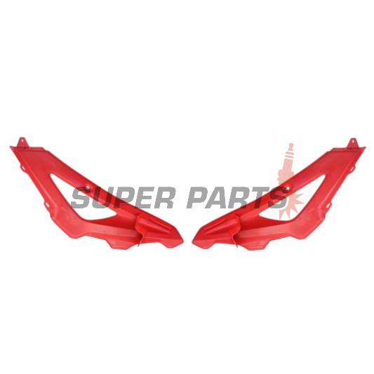 Предни странични пластмаси -POLISPORT- червени, HUSQVARNA TC 250/310/450 2008-2009