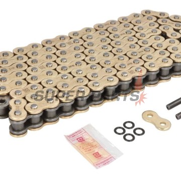 Верига -DID- 525VX3G&B-120, размер 525, 120 звена, усилена, злато/черна