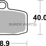 Накладки -BREMBO- 07GR20SX, Husqvarna TC 85, 85 BW (2014-2023), KTM SX 85, 85 BW (2012-2020)
