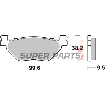 Накладки -BREMBO- 07YA39SP, Yamaha XV950 / XV950 Racer (2016)