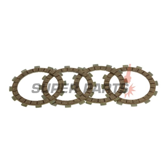 Съединител комплект (дискове) -FERODO- FCD0636, Aprilia AF1/Classic/ET/MX/Pegaso/RS/RX/SX/Tuono 50-125, Beta RR 50, Rieju Drac/MRT/MRX/RR/SMX/Spike 50, Sherco Enduro 50, Yamaha DT/TZR 50 (1984-2019)