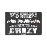 Табела за гараж -OXFORD- Don’t mess with bikers, 200x300mm