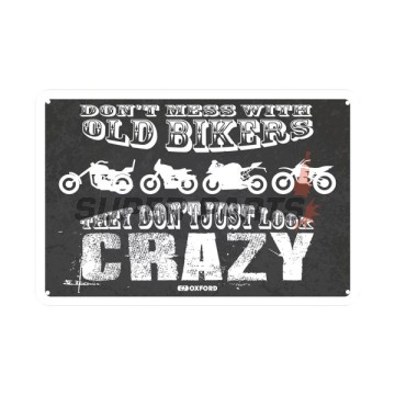 Табела за гараж -OXFORD- Don’t mess with bikers, 200x300mm