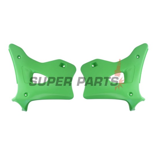 Предни странични пластмаси -POLISPORT- зелени, KAWASAKI KX 125/250 1996-1998