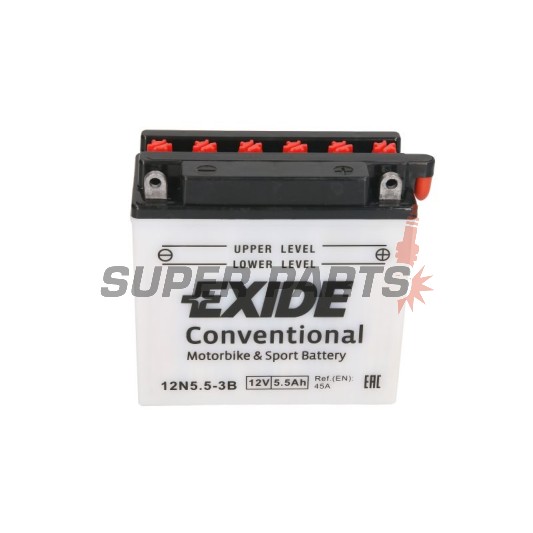 Акумулатор -EXIDE- 12N5.5-3B, 6Ah 12V