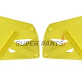 Предни странични пластмаси -POLISPORT- жълти, SUZUKI RM 125/250 2001-2008
