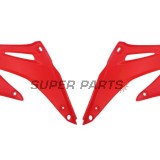 Предни странични пластмаси -POLISPORT- червени, HONDA CRF 450 2002-2004