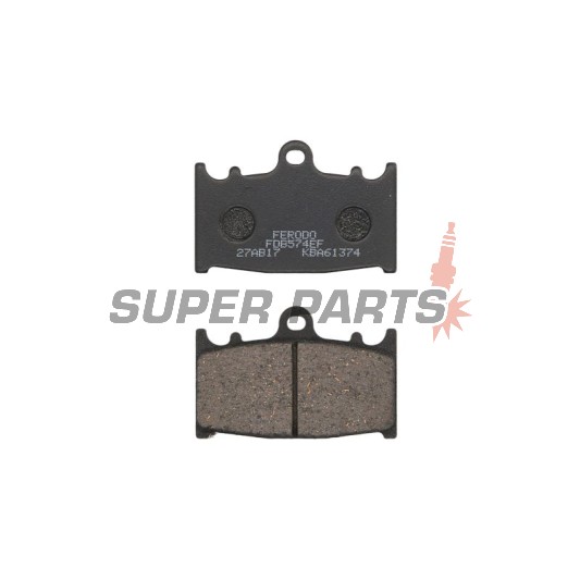 Накладки -FERODO- FDB574EF, Kawasaki GPZ / Versys / Vulcan / Zephyr / Ninja / ZXR / ZZR, Suzuki Bandit / GSR / GSX-F / GSX-R / RGV / SV / Intruder 250-2000 1990-2015