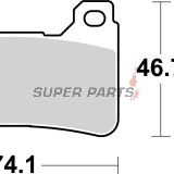 Накладки -BREMBO- 07HO50LA, Honda CBR 600RR, CBR 1000RR Fireblade (2004-2012)