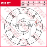 Спирачен диск -TRW- MST407, 220mm, Derbi DXR 200/250 ATV + Yamaha YFM Wolverine/Raptor 350-660R + YFS Blaster 200 + YFZ Banshee 350 (1988-2008)