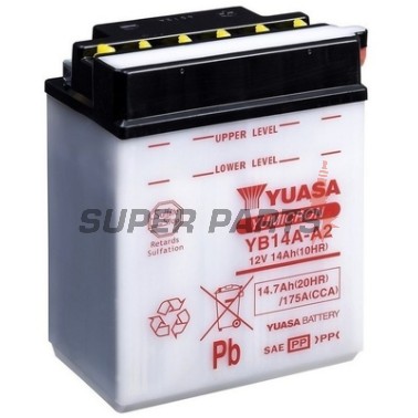 Акумулатор -YUASA- YB14A-A2, 15Ah 12V