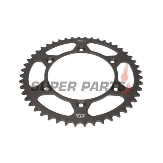 Заден пиньон -JT- JTR822,48, 48 зъба, стоманен, Betamotor RR 250/400/450 2005-2012, RR 520 2010-2014, RR 525 2005-2009, RR Enduro 250/450/525 2005-2008, RR Enduro 350 2012, Cagiva WMX 125/250 1989-1992, Gas Gas EC 125/300 2000-2012