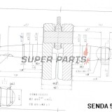 Колянов вал -MOTORIX- Derbi EBE, EBS, D50B0 - Derbi Senda 50cc, GPR 50cc