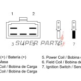 Реле за зареждане -DZE- реле-регулатор, 12V, 25A, HONDA CB 350-750 1969-1978