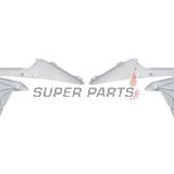 Предни странични пластмаси -POLISPORT- бели, YAMAHA WR, YZ 250/450 2014-2019