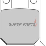 Накладки -FERODO- FDB2107P, CPI Supercross 50, Derbi Aventura / Predator / Senda / Vamos 50, Gas Gas Pampera 125, Puch Cobra / Condor 50-125 1985-200