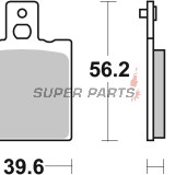 Накладки -BREMBO- 07BB01SP, Aprilia RS/Tuareg, Ducati Monster/SS, Cagiva Mito, Benelli Tornado, Gilera, KTM, Bimota 50-1100cc (1976-2013)