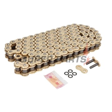 Верига -DID- 530ZVMX2G&G-108, размер 530, 108 звена, двойно усилена, златиста