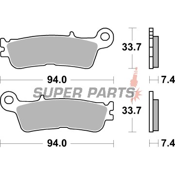 Накладки -BREMBO- 07YA55SD, Fantic XE 250F, 450F (2022-2023)