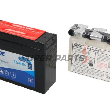 Акумулатор -EXIDE- YT4B-BS, 2.3Ah 12V