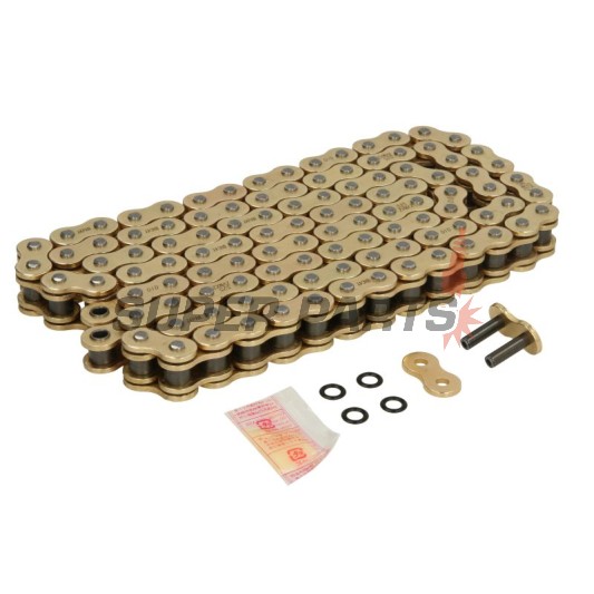 Верига -DID- 525ZVMX2G&G-110, размер 525, 110 звена, двойно усилена, златиста