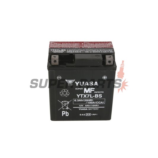 Акумулатор -YUASA- YTX7L-BS, 6Ah 12V