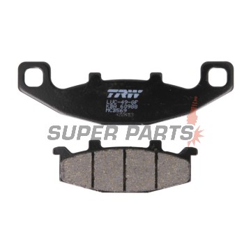 Накладки -TRW- MCB569, Hyosung GT250 Naked, Kawasaki Vulcan/Twister/Ninja/GPZ/GTR/KLE/Zephyr/ZZR/ZX 250-1100, Suzuki DR Big 800, GS500E, Bandit 400, GSX1100G, VX800 (1987-2007)