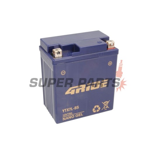 Акумулатор -4 RIDE- YTX7L-BS 4RIDE GEL, 7Ah 12V