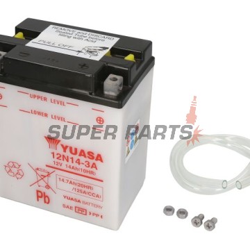 Акумулатор -YUASA- 12N14-3A, 15Ah 12V