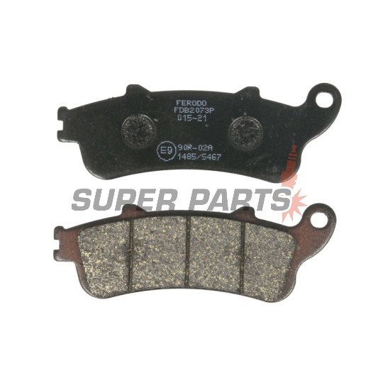 Накладки -FERODO- FDB2073P, Honda CBR 1100XX Blackbird 1996-1997, FES 125 Pantheon 1998-1999, Kawasaki VN 650 Vulcan / Z 650 2015-2018