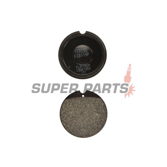 Накладки -FERODO- FDB119P, Honda CB 250 / 400F / 500K / 500T / 550 / 750 Four / Supersport 1971-1978
