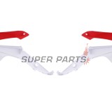 Предни странични пластмаси -POLISPORT- червено/бяло, HONDA CRF 250/450 2013-2017