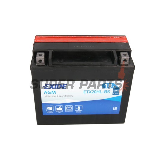 Акумулатор -EXIDE- YTX20HL-BS, 18Ah 12V
