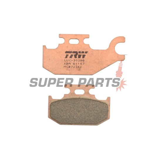 Накладки -TRW- MCB723SI, Bombardier DS/Outlander/Quest 330-650, Can-Am Outlander/Renegade/Maverick 250-1000, Suzuki Vinson/KingQuad 500-700, Yamaha Raptor/Rhino 660-700 (2000-2018)