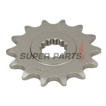 Преден пиньон -JT- JTF434,14, 14 зъба, Suzuki DR 250 1982-1987, DR 400 1980-1981, DR 500 1981-1983, GF 250 1988, GN 250 1982-1999, GZ 250 1999-2000, 2004-2012, SP 370 1979-1980, SP 400 1979, TU 250 1997-2001, 2009-2019