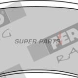 Накладки -FERODO- FDB2083EF, Yamaha VP X-City 250, YP Majesty 250, X-Max 125/250/400 ABS & Sport (1998-2017)