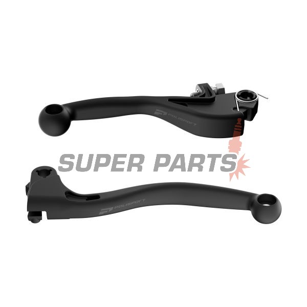 Ръчки комплект -POLISPORT- черен, non-breakable, YAMAHA YZ 65-451 2009-2024