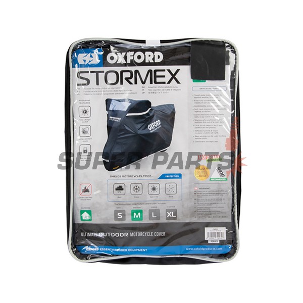 Покривало за мотоциклет -OXFORD- Stormex, черно, L