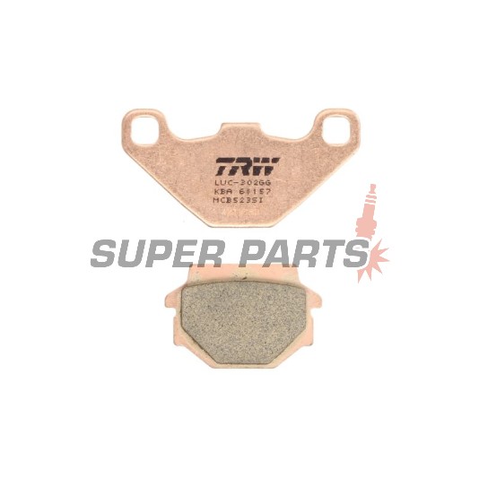Накладки -TRW- MCB523SI, Aprilia RX 125, Tuareg 350/600, Husaberg FE600, MC350, Husqvarna TE350/510, WR240/250, CR125/250, Kawasaki GPZ305/500, KLR250/600/650, KLE250/500, KMX125/200, ZX-7R 750, KTM Duke 400, MX125/250/500/600, Suzuki GN125, TU125