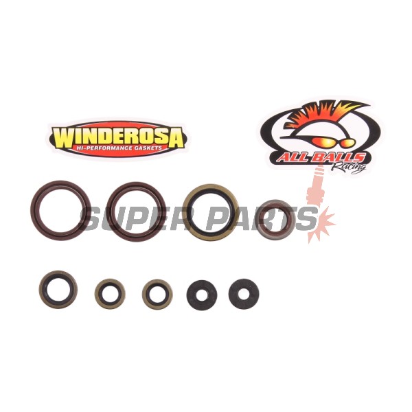 Комплект семеринги за двигател -WINDEROSA- KTM EXC 450 2008-2011, KTM EXC 530 2009-2011, KTM EXC-R 450 2008, KTM EXC-R 530 2008-2009, KTM XC-W 400 2009-2010, KTM XC-W 450 2008-2011, KTM XC-W 530 2009-2011, KTM XCR-W 450 2008