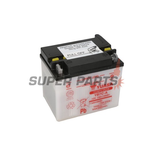 Акумулатор -YUASA- YB7C-A, 7Ah 12V