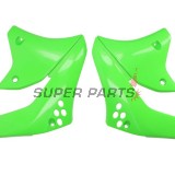 Предни странични пластмаси -POLISPORT- зелени, KAWASAKI KX 250 2006-2008