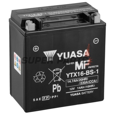 Акумулатор -YUASA- YTX16-BS-1, 15Ah 12V