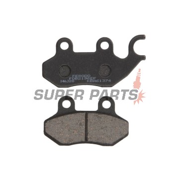 Накладки -FERODO- FDB2190EF, Cagiva Passing/Stella 50-125 1993-1997; Garelli Freeland/Joker/KRS 50-150 2002; Honda Dylan 125 2003-2005; Peugeot Tweet 50-150 2010; PGO T.Rex/PM-X/Charge 50-150 1999-2004; SYM Shark/Red Devil/Jungle 50-125 1997-2005