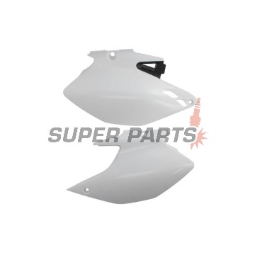 Задни странични пластмаси -POLISPORT- черно/бяло, YAMAHA WR 250/450 2007-2014