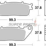 Накладки -BREMBO- 07HO13SP, Honda CB1000R Neo Sports Cafe, VFR1200F, VFR800F/X Crossrunner 2010-2022