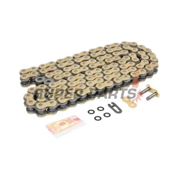 Верига -DID- 520VX3G&B-108FB, размер 520, 108 звена, усилена, злато/черна