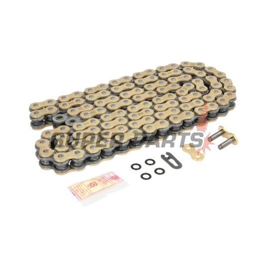Верига -DID- 520VX3G&B-108FB, размер 520, 108 звена, усилена, злато/черна