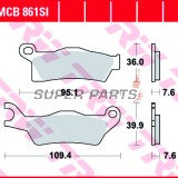 Накладки -TRW- MCB861SI, Can-Am Outlander 450/500/570/650/800R/1000 MAX XT DPS XMR 6x6, Renegade 500/570/1000/X XC (2012-2018)