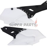 Задни странични пластмаси -POLISPORT- черно/бяло, YAMAHA WR, YZ 250/450 2014-2019